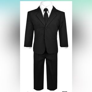 4T boy black suit